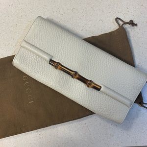 Gucci Bamboo Clutch w duster bag